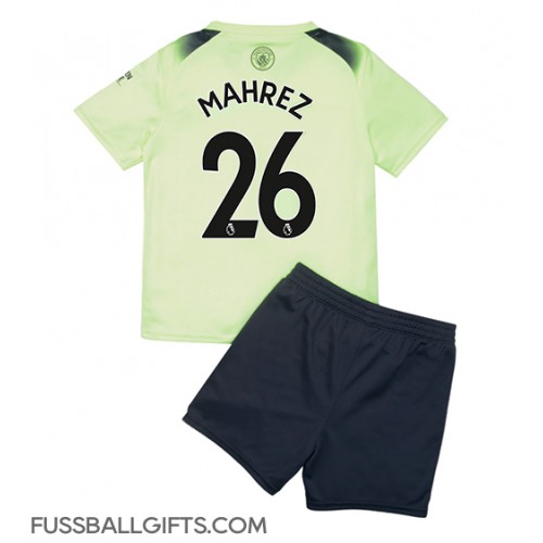 Manchester City Riyad Mahrez #26 Fußballbekleidung 3rd trikot Kinder 2022-23 Kurzarm (+ kurze hosen)